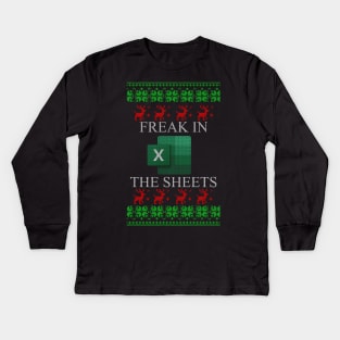 Freak In The Sheets Kids Long Sleeve T-Shirt